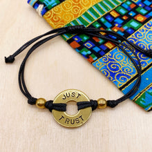 Load image into Gallery viewer, JUST TRUST - Knotty Brass Ring Bracelet