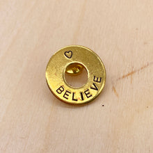 Load image into Gallery viewer, Custom Brass Mantra Pin