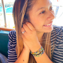Load image into Gallery viewer, INHALE / EXHALE - Beaded Brass Ring Bracelet