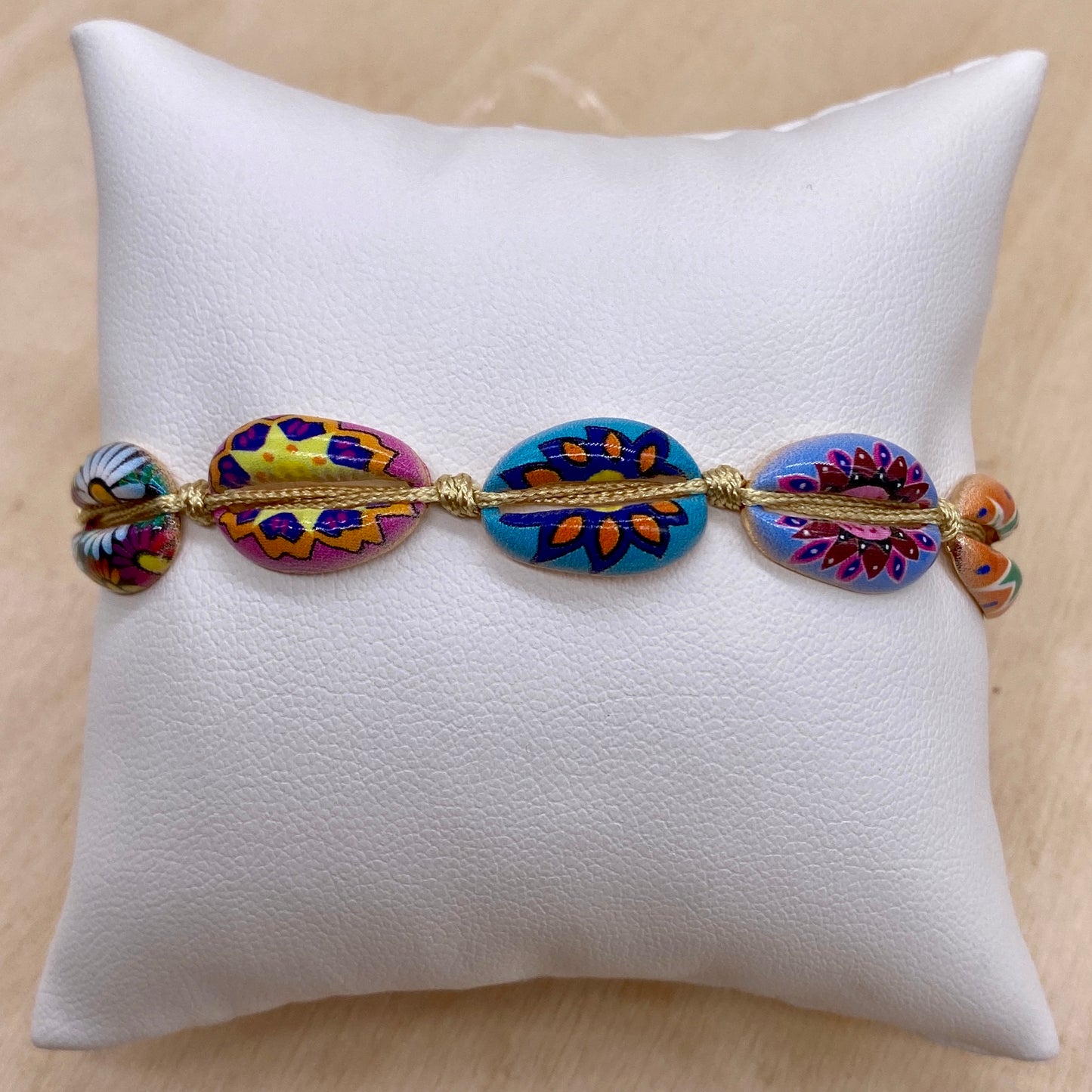 Painted Cowry Shells Stacker