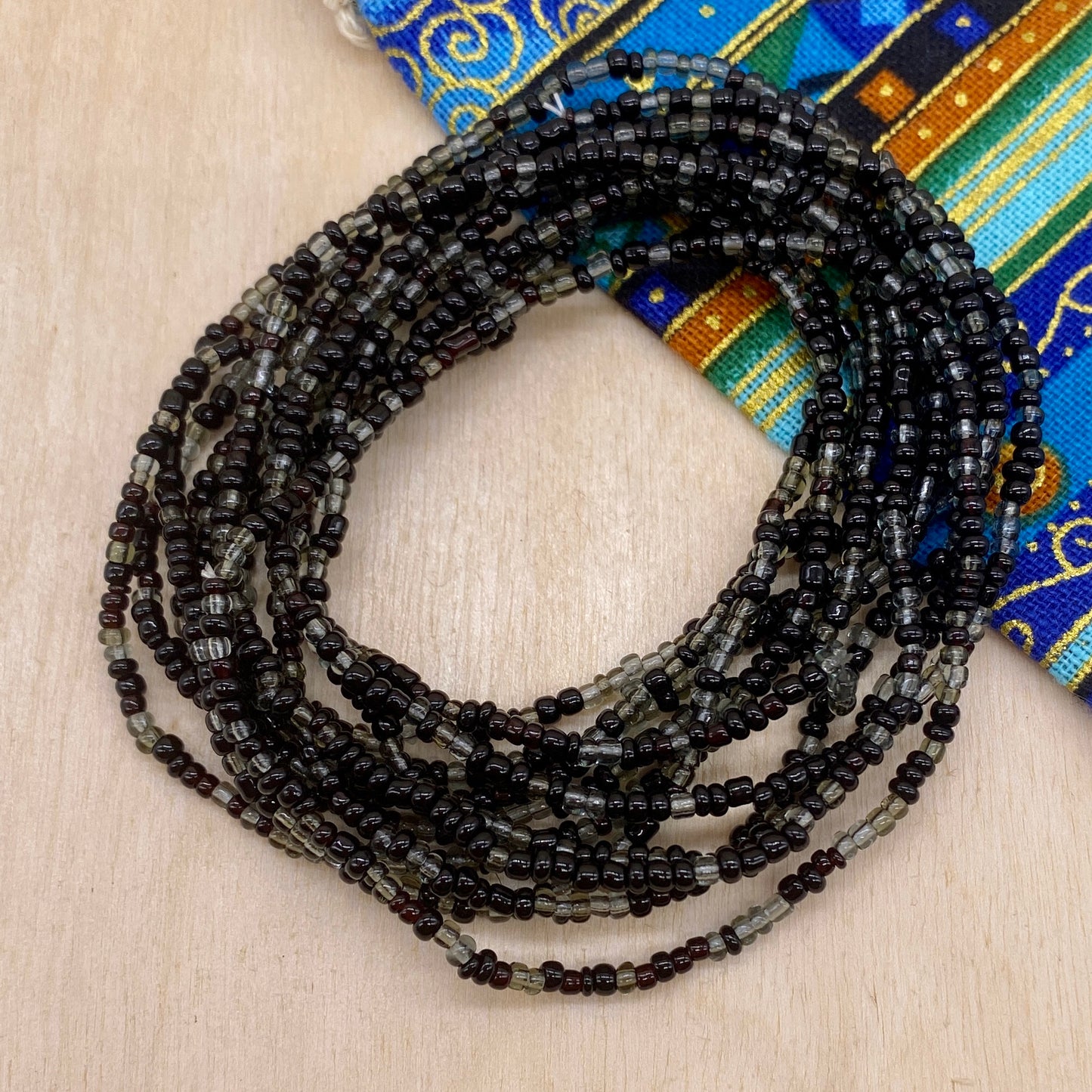 Midnight - 6 or 12-Strand Beaded Stacker