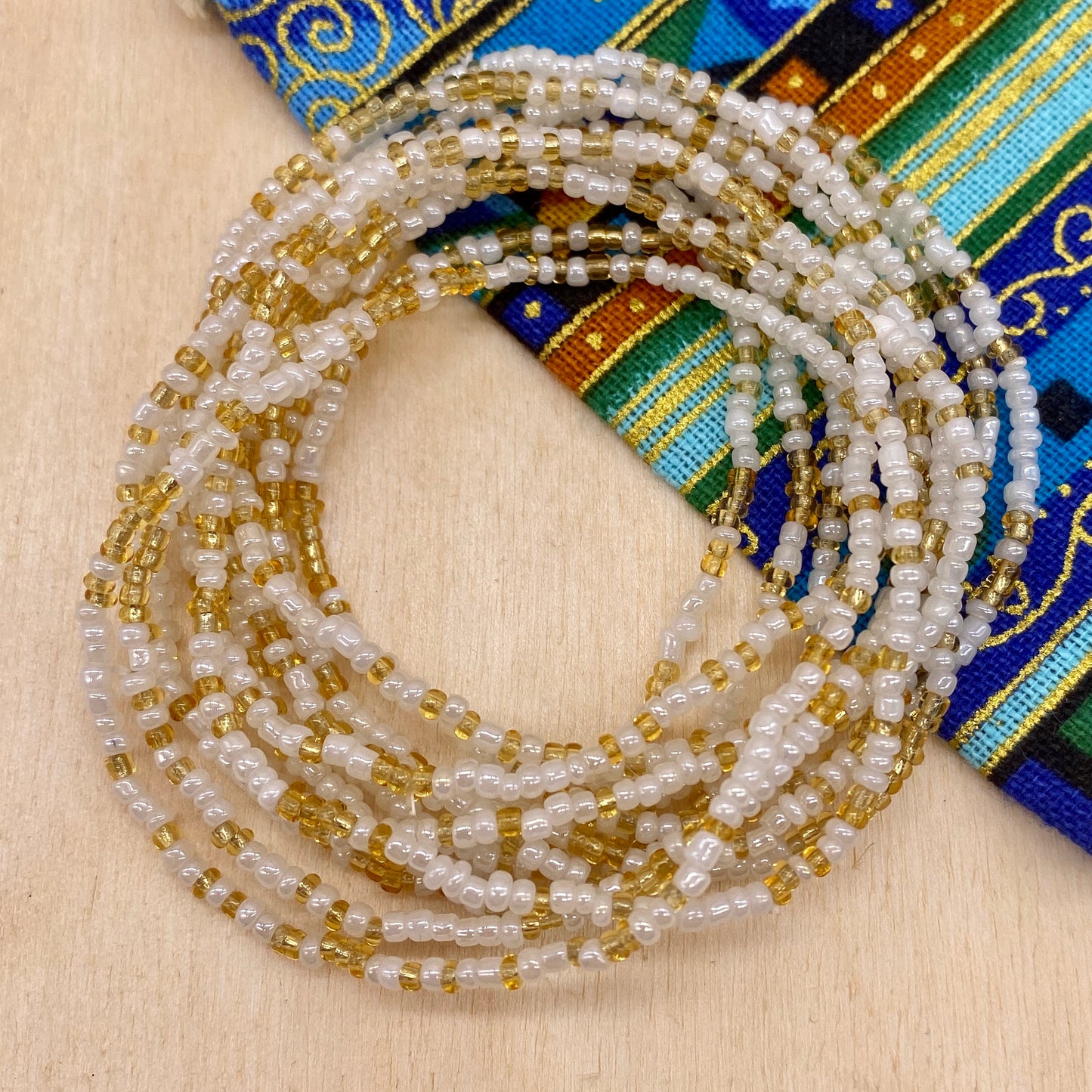 Champagne - 6 or 12-Strand Beaded Stacker